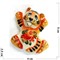 Магнит гжель цветная Тигр Символ 2022 года - фото 171980