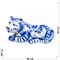 Фигурка Арно гжель синяя Тигр Символ 2022 года - фото 171982