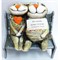Фигурка Коты (KN-00-49A) сидящие из шамота - фото 172003