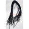 Гайтан шнурок для креста 1 мм черный плетеный экокожа 70 см 100 шт/уп - фото 172229