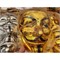 Маска Гай Фокс пластмассовая под золото 400 шт/кор - фото 172252