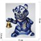 Фигурка Колокольчик (43С) гжель синяя Тигр Символ 2022 года - фото 173092