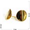 Серьги (KL-105) круглые под золото - фото 174763