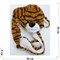 Шапка тигр с поднимающимися ушами 10 шт/упаковка - фото 175910