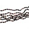 Бусины на нитке овал 32 шт из коричневого агата 37 см - фото 176752