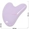 Гуаша сердце розовая из синтетического агата 7,7 см - фото 176985