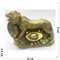 Тигр символ 2022 года (NS-509) из полистоуна с монетой и слитком - фото 177881