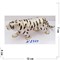 Шкатулка со стразами Тигр белый (2729) металлическая символ 2022 года - фото 178554