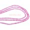Нитка бусин граненая рондель из перламутро-розового кварца 38 см - фото 179641