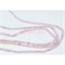 Нитка бусин граненая рондель из светло-розового кварца 38 см - фото 179651