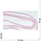 Нитка бусин граненая рондель из бледно-розового кварца 38 см - фото 179662