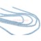 Нитка бусин граненая рондель из голубого агата 38 см - фото 179685