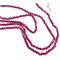 Нитка бусин граненая рондель из ярко-красного агата 38 см - фото 179695