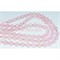 Нитка бусин граненая из кварца розового 36 см - фото 179749