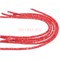 Нитка бусин таблетка из красного варисцита 36 см - фото 179771