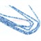 Нитка бусин таблетка из синего-голубого варисцита 36 см - фото 179813