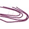 Нитка бусин таблетка из фиолетового агата 36 см - фото 179819