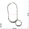 Комплект 2-в-1 бусы и браслет из серпентина 45 см - фото 180228