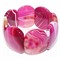 Браслет из розового агата (пластина 3,5xx2,9 см) - фото 180473