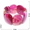 Браслет из розового агата (пластина 3,5xx2,9 см) - фото 180474
