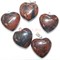 Подвеска сердце 3 см из обсидиана цена за 1 шт - фото 181920