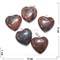 Подвеска сердце 3 см из обсидиана цена за 1 шт - фото 181921