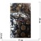 Кубики бусины деревянные 8 мм темно-коричневые 500 гр - фото 182343
