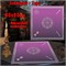 Скатерь Таро для гадания фиолетовая 60x60 см атласная - фото 182640