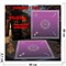 Скатерь Таро для гадания фиолетовая 60x60 см атласная - фото 182641