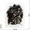 Маятник-подвеска 4 см из обсидиана (черно-коричневый) - фото 182788