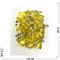 Маятник-подвеска 4 см из желтого стекла - фото 182820
