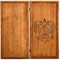 Нарды деревянные Герб РФ 60 см из массива бука - фото 183173