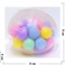 Сквиши антистресс с цветными шарами 12 шт/упаковка - фото 185116