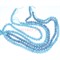 Нитка бусин 6 мм из голубого аквамарина 40 см - фото 186072