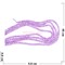 Нитка бусин 6 мм из фиолетового кварца 40 см - фото 186083