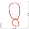 Набор 2-в-1 бусы и браслет (диаметр 0,9 см) из красного циркона на магнитной застежке 45 см - фото 186222