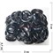 Кольца хамелеон из минерала черный цвет - фото 186907