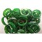 Кольца хамелеон из минерала зеленый цвет - фото 186917