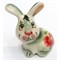 Фигурка из цветной гжели Кролик 5 см Символ 2023 года - фото 187401
