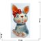 Фигурка из цветной гжели Кролик Символ 2023 года - фото 187424