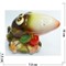 Фигурка из цветной керамики Ворона с яблоком 10 см - фото 187456