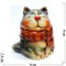 Фигурка из цветной керамики Кошка с шарфом 9 см - фото 187466