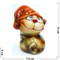 Фигурка из цветной керамики (2) Кошка в шапочке 12 см - фото 187484