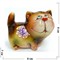 Фигурка из цветной керамики (2) Кот с бантиком 6,5 см - фото 187500