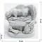 Фигурка шкатулка из мраморной крошки 6 см - фото 187511