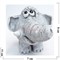Фигурка Слоник из мраморной крошки 9 см - фото 187516