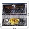 Брелок металлический Маска с перьями карнавальная 3 цвета 12 шт/упаковка - фото 188021