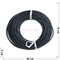 Шнурок кожаный плетеный диаметр 3 мм длина 50 м - фото 188493