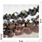 Браслет 8 мм из гематита граненый цвет зеркальный - фото 189297