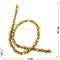 Нитка бусин гематит 10 мм под золото граненый длина 40 см - фото 189426